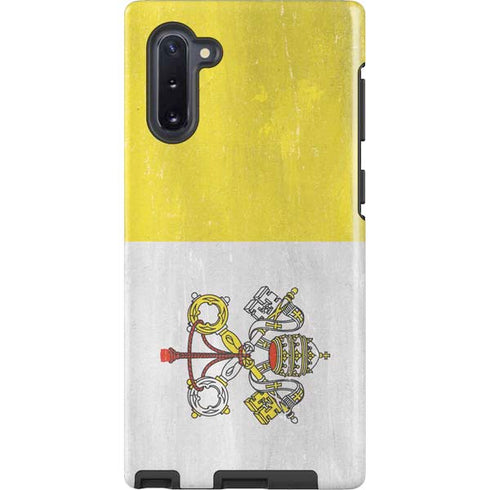 Vatican City Flag Distressed Galaxy Cases