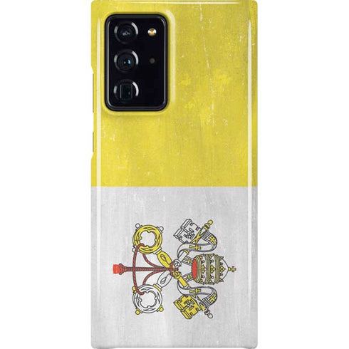 Vatican City Flag Distressed Galaxy Cases