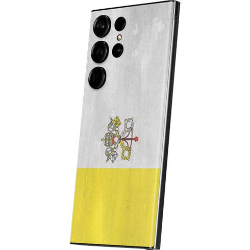 Vatican City Flag Distressed Galaxy Skins