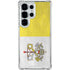 Vatican City Flag Distressed Galaxy S25 Ultra Clear Case