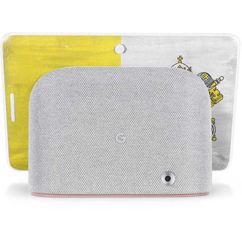 Vatican City Flag Distressed Google Home Hub Skin