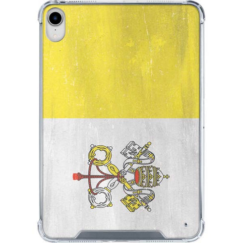 Vatican City Flag Distressed iPad 11th Gen (2025) Clear Case