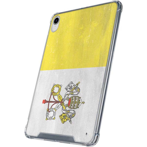 Vatican City Flag Distressed iPad 11th Gen (2025) Clear Case
