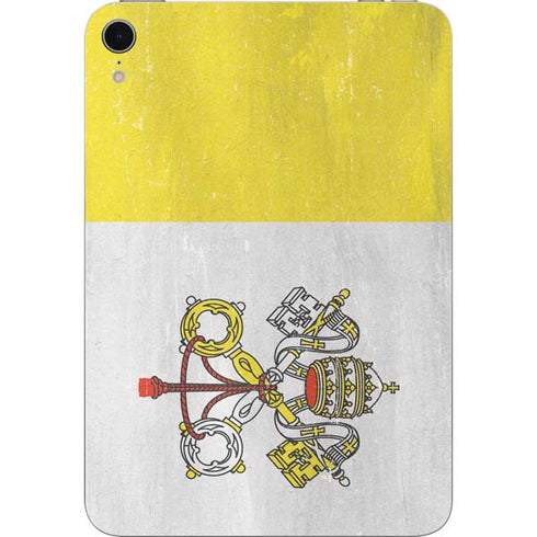 Vatican City Flag Distressed Apple iPad Mini Skin