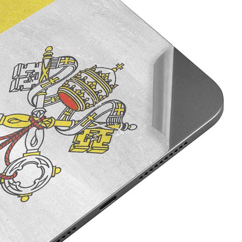 Vatican City Flag Distressed Apple iPad Mini Skin