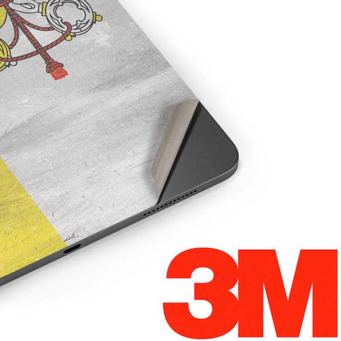 Vatican City Flag Distressed Apple iPad Pro Skin