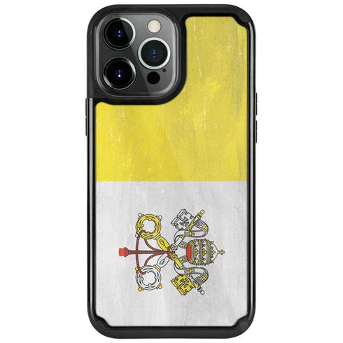 Vatican City Flag Distressed iPhone Cases