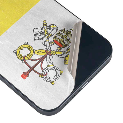 Vatican City Flag Distressed iPhone Skins