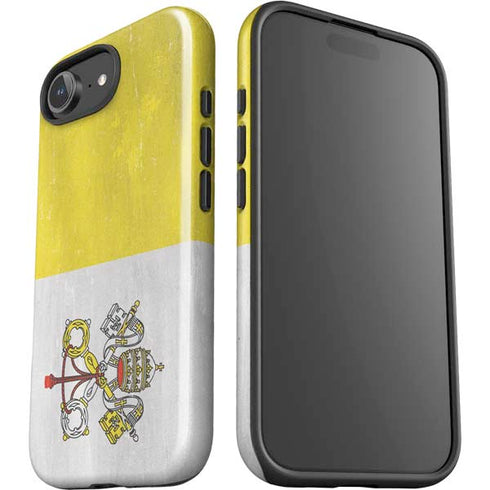 Vatican City Flag Distressed iPhone 16e Impact Case