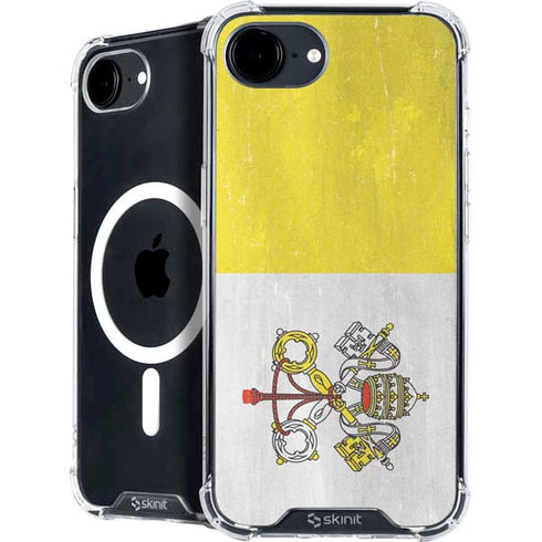 Vatican City Flag Distressed iPhone 16e MagSafe Case