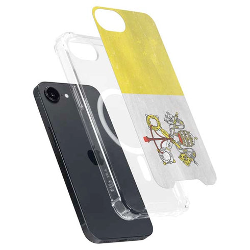 Vatican City Flag Distressed iPhone 16e MagSafe Case