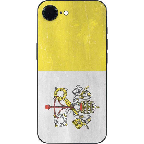 Vatican City Flag Distressed iPhone 16e Skin