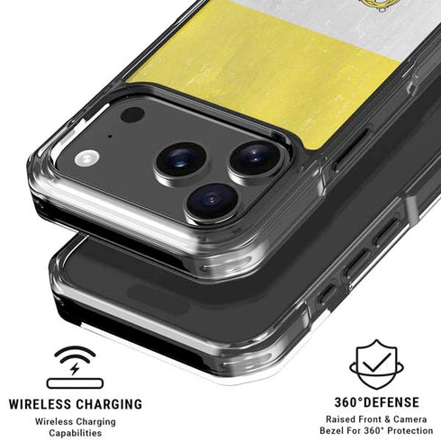 Vatican City Flag Distressed iPhone 18 Pro Clear Case