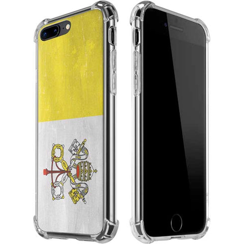 Vatican City Flag Distressed iPhone Cases