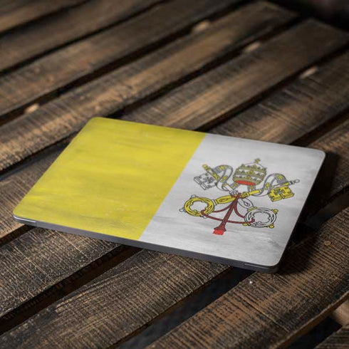 Vatican City Flag Distressed Apple MacBook Air Skin