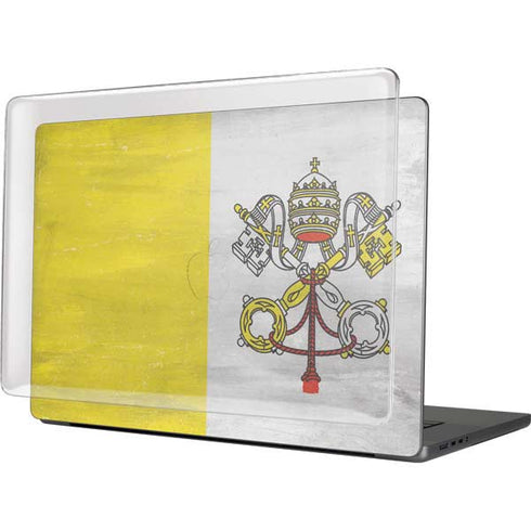 Vatican City Flag Distressed MacBook Cases