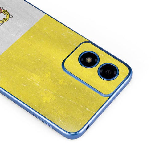 Vatican City Flag Distressed Moto G Play 4G (2024) Skin