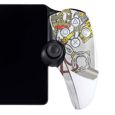 Vatican City Flag Distressed PlayStation Portal Remote Player Skin