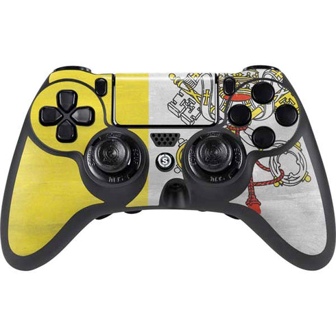 Vatican City Flag Distressed PlayStation PS4 Skins