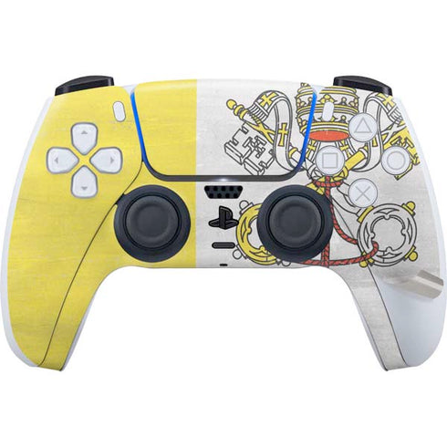 Vatican City Flag Distressed PS5 Pro Bundle Skin