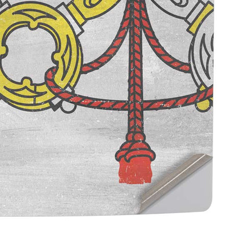 Vatican City Flag Distressed PS5 Pro Disk Console Skin