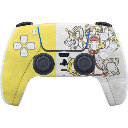 Vatican City Flag Distressed PlayStation PS5 Skins