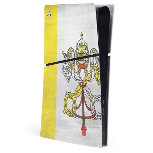 Vatican City Flag Distressed PlayStation PS5 Skins
