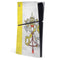 Vatican City Flag Distressed PS5 Slim Digital Edition Console Skin