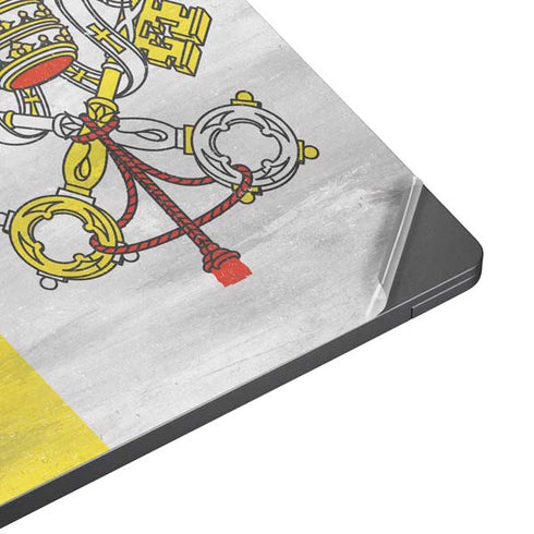 Vatican City Flag Distressed Surface Laptop 7 13.8in Skin