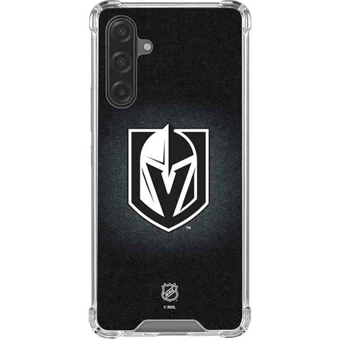 NHL Vegas Golden Knights Black Background Galaxy A17 Clear Case