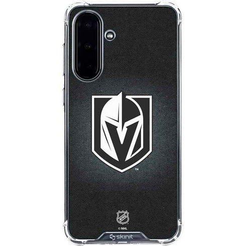 NHL Vegas Golden Knights Black Background Galaxy A36 5G Clear Case