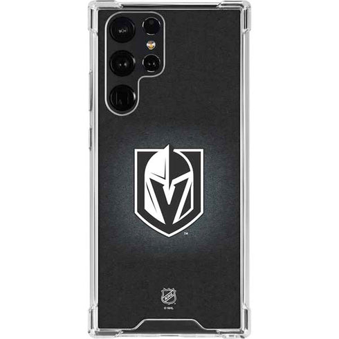 NHL Vegas Golden Knights Black Background Galaxy S23 Ultra Clear Case