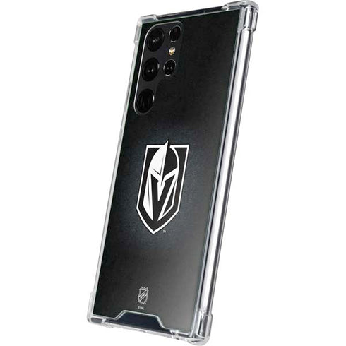 NHL Vegas Golden Knights Black Background Galaxy S23 Ultra Clear Case