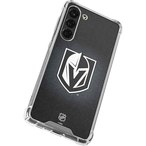 NHL Vegas Golden Knights Black Background Galaxy S24 FE Clear Case