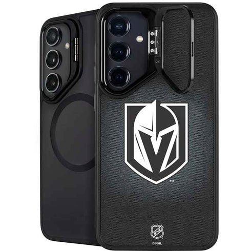 NHL Vegas Golden Knights Black Background Galaxy S25 Kickstand Case