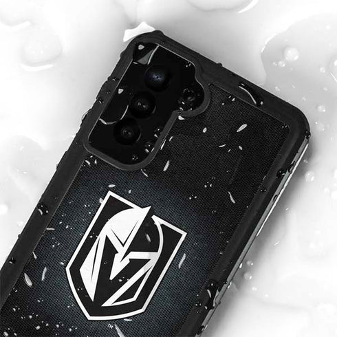 NHL Vegas Golden Knights Black Background Galaxy S24 Plus Waterproof Case