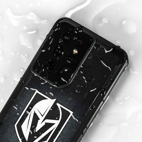 NHL Vegas Golden Knights Black Background Galaxy S24 Ultra Waterproof Case