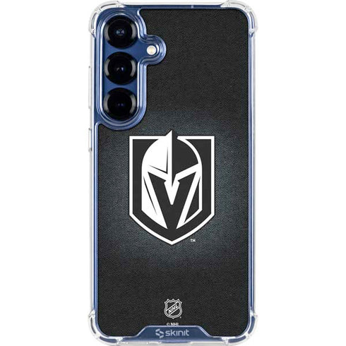 NHL Vegas Golden Knights Black Background Galaxy S25 Plus Clear Case