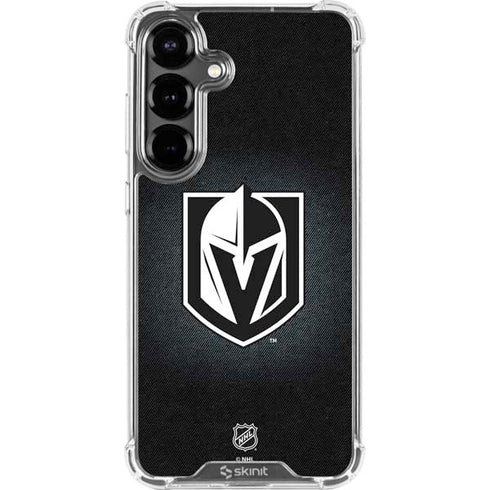 NHL Vegas Golden Knights Black Background Galaxy S26 Clear Case