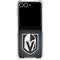 NHL Vegas Golden Knights Black Background Galaxy Z Flip7 Clear Case