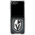 NHL Vegas Golden Knights Black Background Galaxy Z Flip7 Clear Case