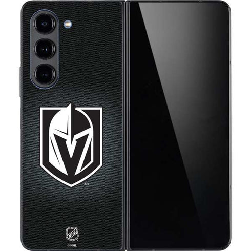 NHL Vegas Golden Knights Black Background Galaxy Z Fold5 5G Skin
