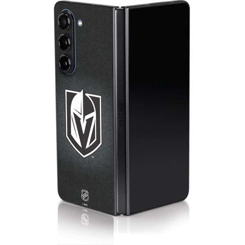 NHL Vegas Golden Knights Black Background Galaxy Z Fold5 5G Skin