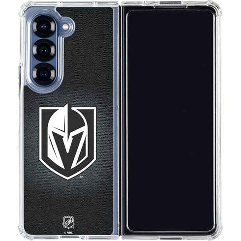 NHL Vegas Golden Knights Black Background Galaxy Z Fold6 Clear Case