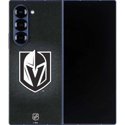 NHL Vegas Golden Knights Black Background Galaxy Z Fold6 Skin