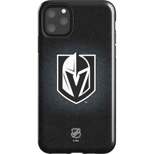 NHL Vegas Golden Knights Black Background iPhone Cases