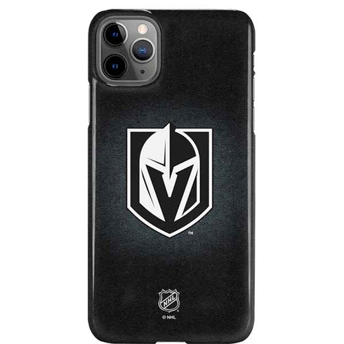 NHL Vegas Golden Knights Black Background iPhone Cases