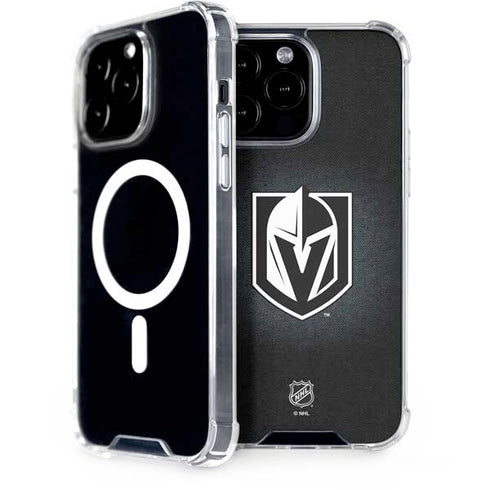NHL Vegas Golden Knights Black Background iPhone Cases