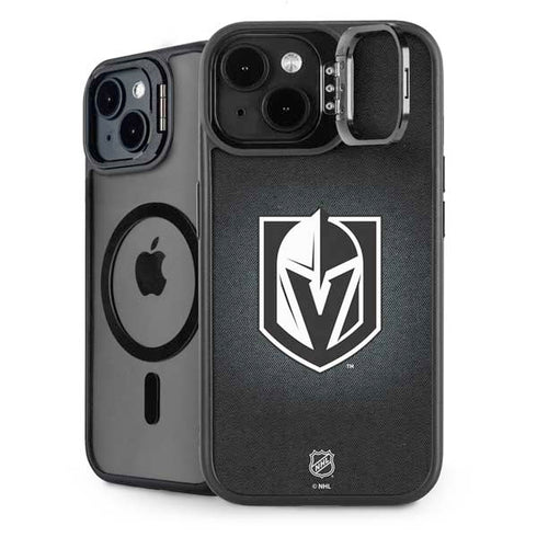 NHL Vegas Golden Knights Black Background iPhone 14 Kickstand Case