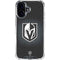 NHL Vegas Golden Knights Black Background iPhone 16 Plus Clear Case
